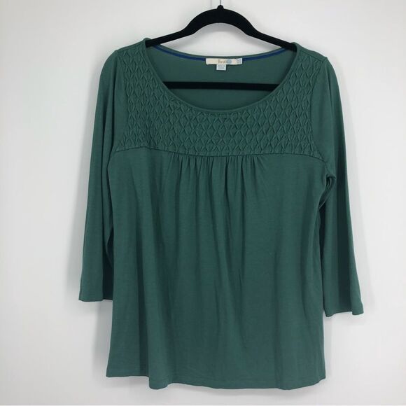 Boden Green Blouse 3/4 Sleeve 10 - Picture 1 of 7